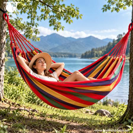 Feisetel 2019 Amazon Verkäufer 2 Personen All Seasons tragbare 75D-Nylon-Fallschirm-Camping-Hängematte 