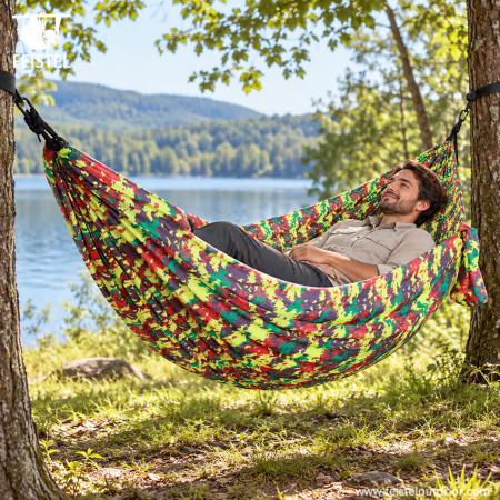 Feisetel Outdoor Nylon Reise Garten Camping Tragbare Fallschirm Hängematte 