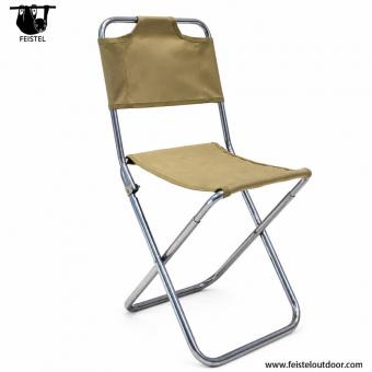 Tragbarer Klapphocker mit Lehne