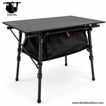 Campingtisch mit Rollo-Platte aus Aluminium