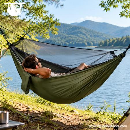Moskitonetz Hängematte Camping Insektennetz für Camping und Wandern im Freien
 