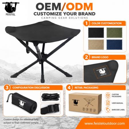 Großformatiger 3-Bein-Hocker – Großer, klappbarer Dreibein-Campinghocker mit 7075-Aluminiumgestell, 600D-Polyester-Netzsitz und 150 kg Tragkraft 