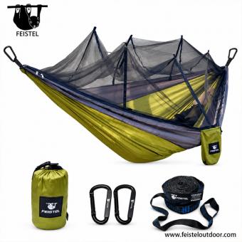 Camping-Moskitonetz-Hängematte mit Seil und Karabinern