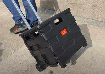 Faltbare Aufbewahrungsbox mit Rad
